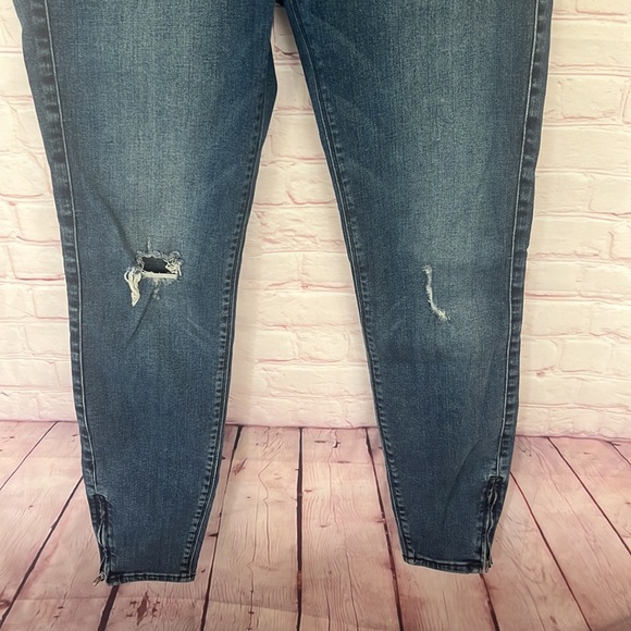 Black Orchid Los Angeles skinny zipper ankle jeans size 28 - Picture 4 of 10